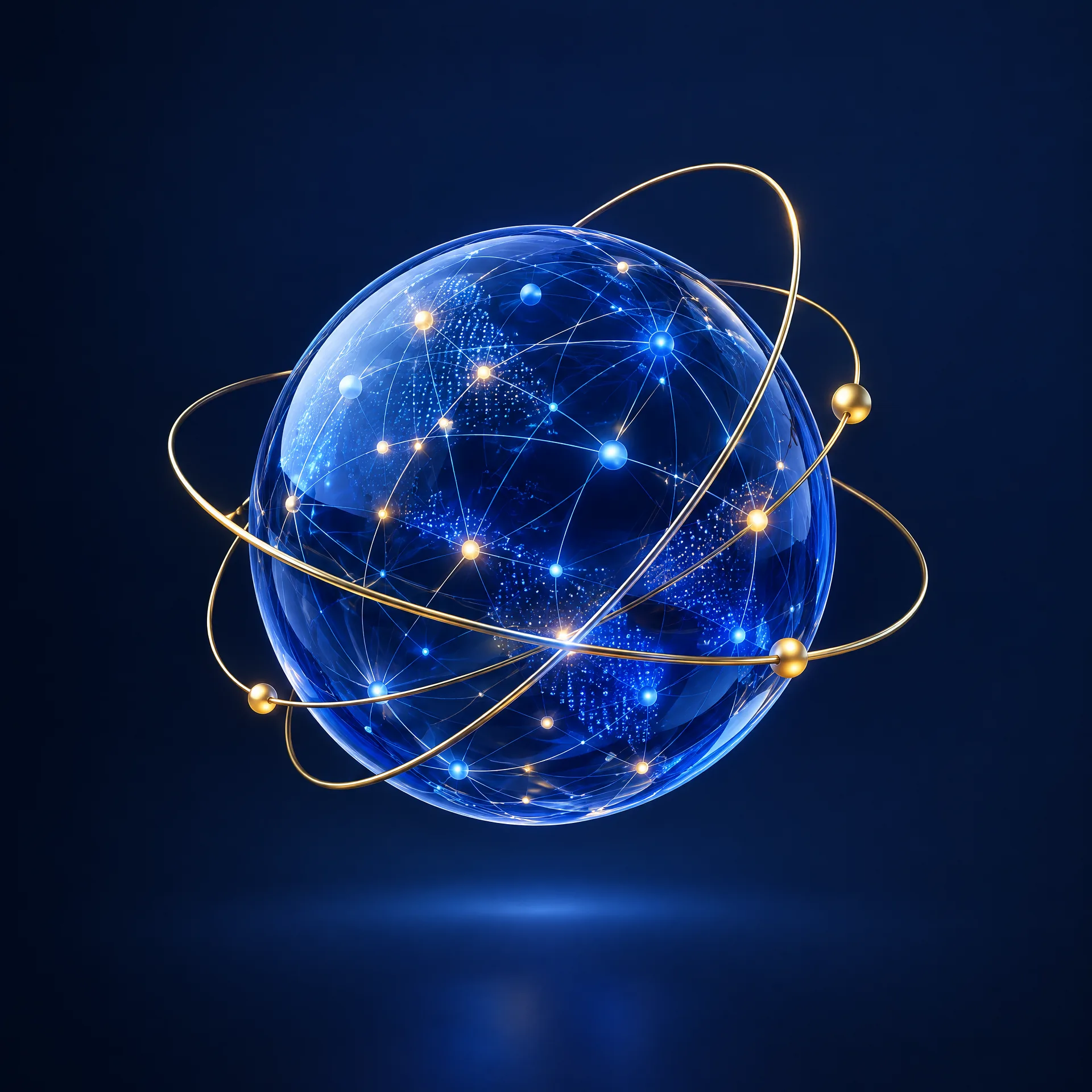 3D market network orb